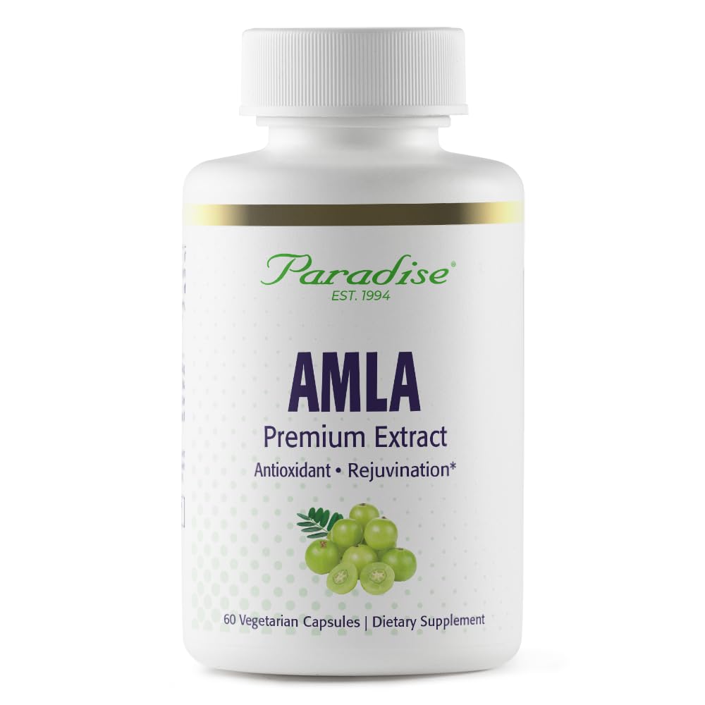 Paradise Herbs Amla 250 mg Organic Whole Spectrum Vitamin C Capsule 60