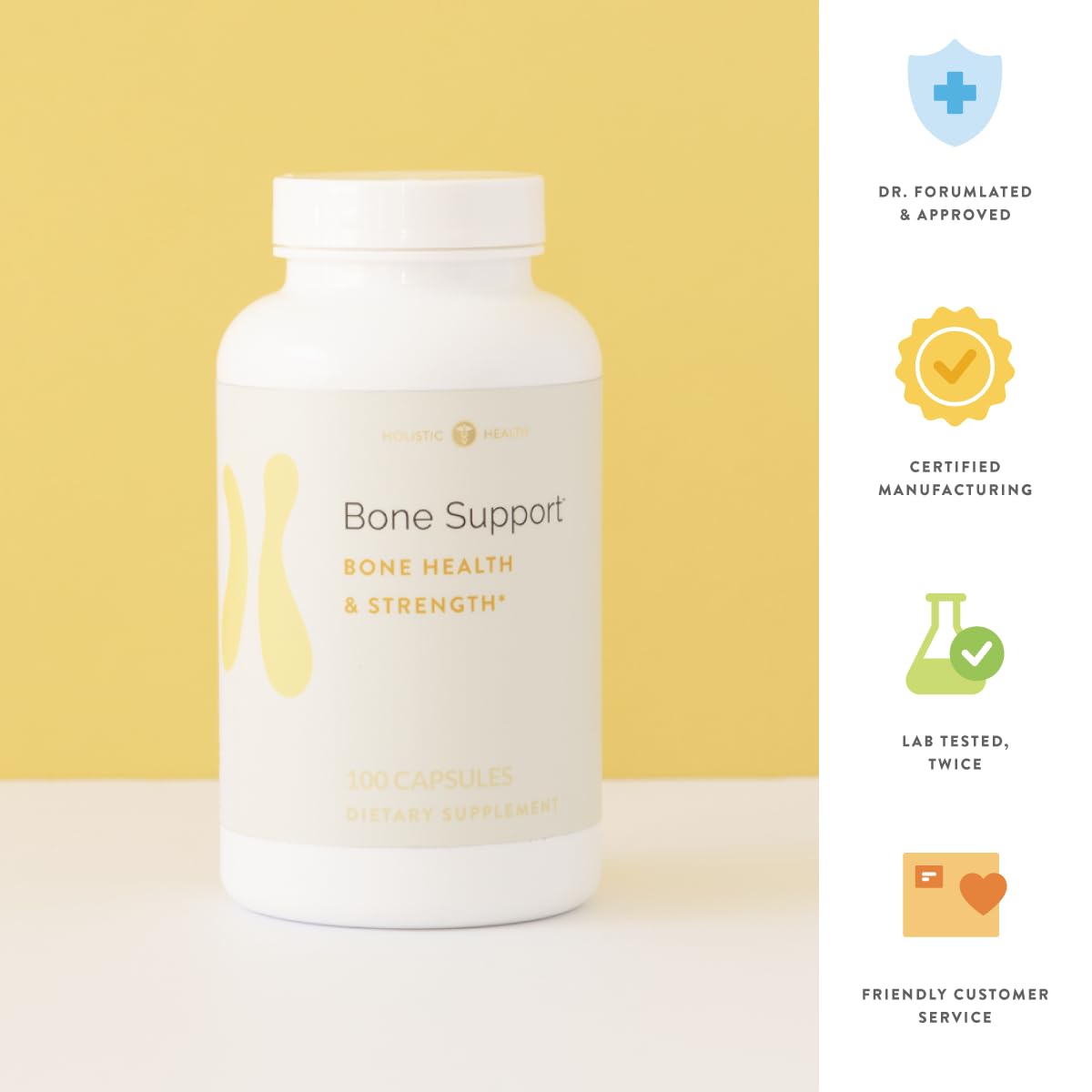 Holistic Health Bone Support Capsules 100