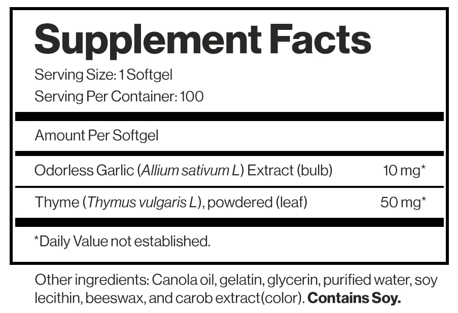 Forever Living Products Forever Garlic-Thyme Softgel Capsules 100