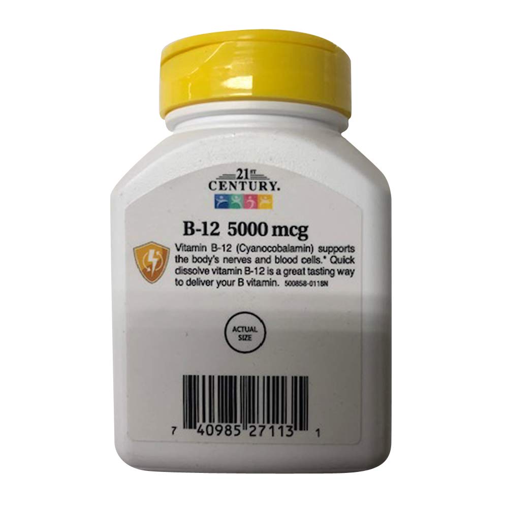 21st Century B12 5000mcg Tablets, 330 Tablets