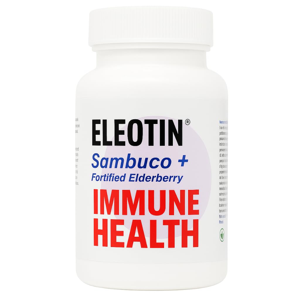 Eleotin Sambuco Plus (Elderberry 10:1 Concentrate) Capsules, 60 Count