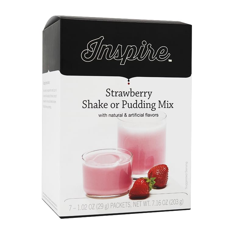 Bariatric Eating Inspire 15g Protein Shake or Pudding Powder, Strawberry, 7.16 oz