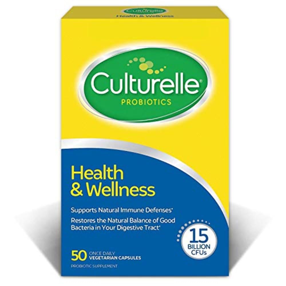 Culturelle Health & Wellness Daily Probiotic Supplement Men & Women 50 Capsules