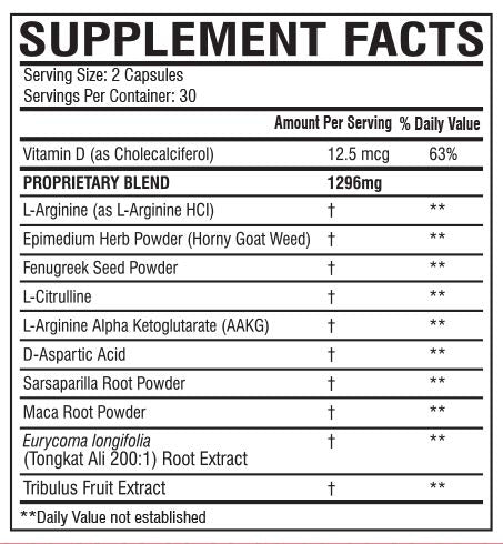 ANTLS Supplements Testosterone Booster for Men with Nitric Oxide Pre Workout, Capsule, 60 Count