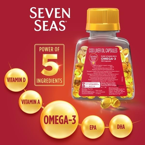 Seven Seas Seacod Cod-liver Oil Capsules 100 Capsules