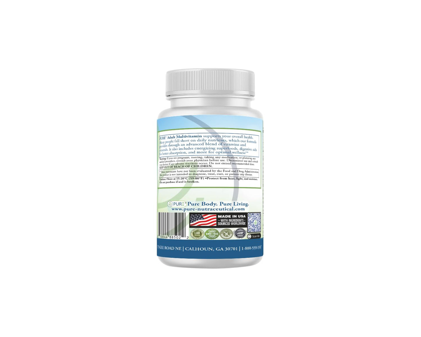 PURE Adult Multivitamin Iron Free Tablet 90 Count