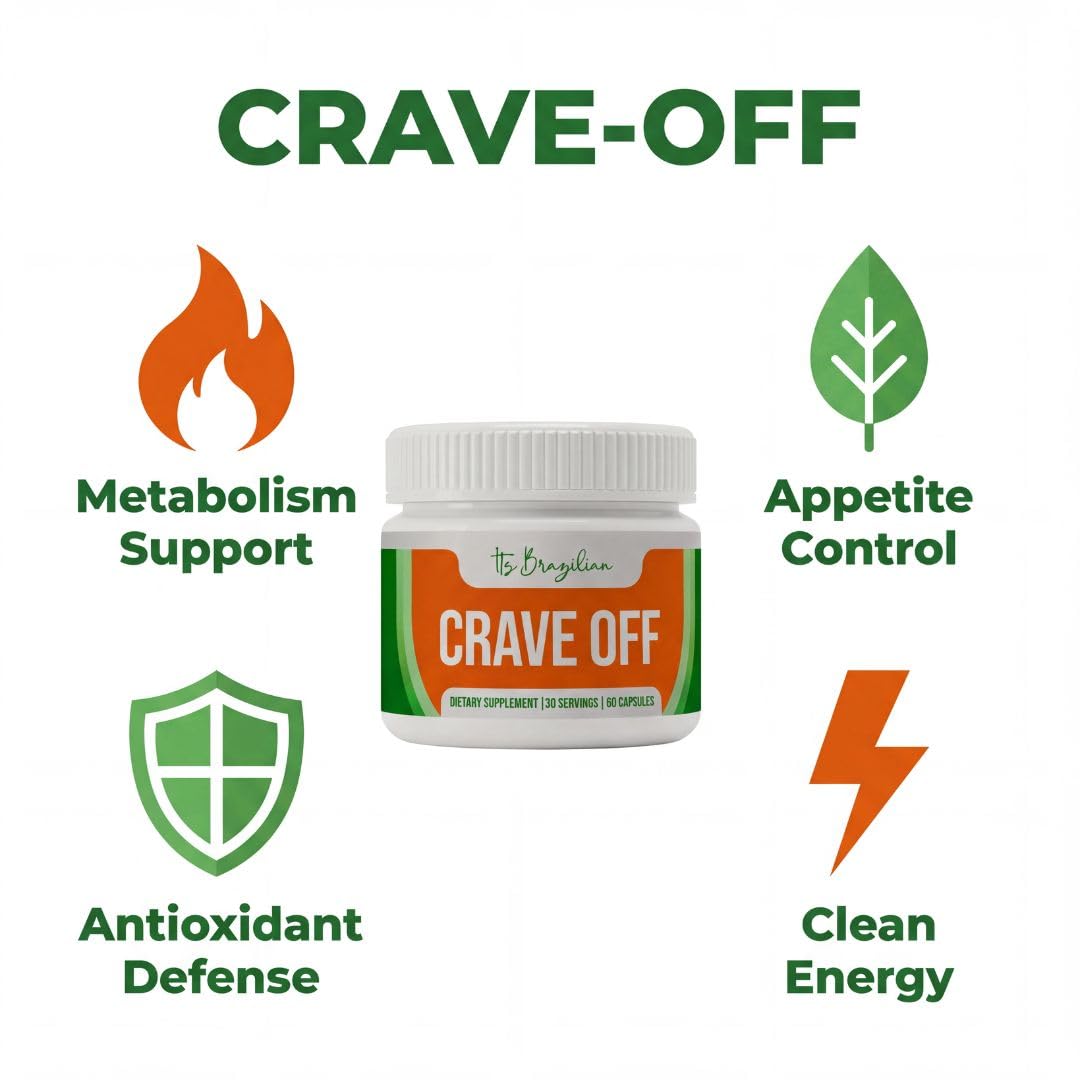IT'S BRAZILIAN Crave-Off Metabolism Support Capsules 60 Capsules