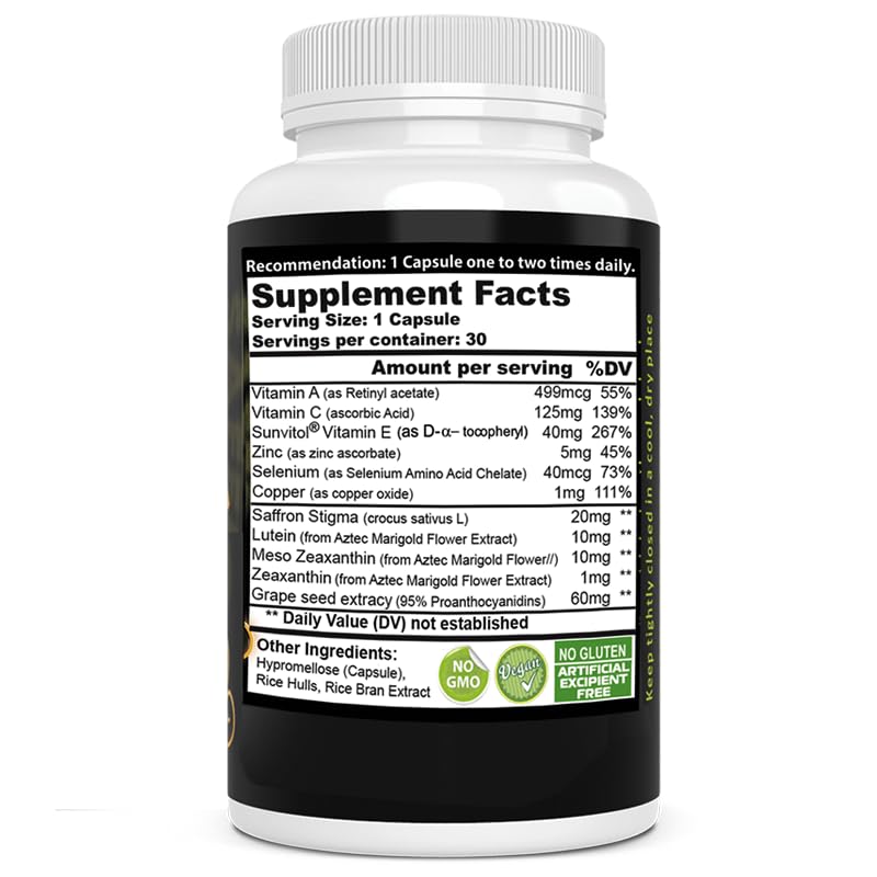 EXIR Eye Vitamins Dietary Supplement Capsule 60 Count