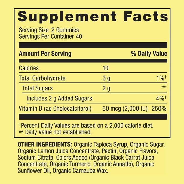 IKJ Vitamin D3 Gummy, 2000 IU, 80 Count