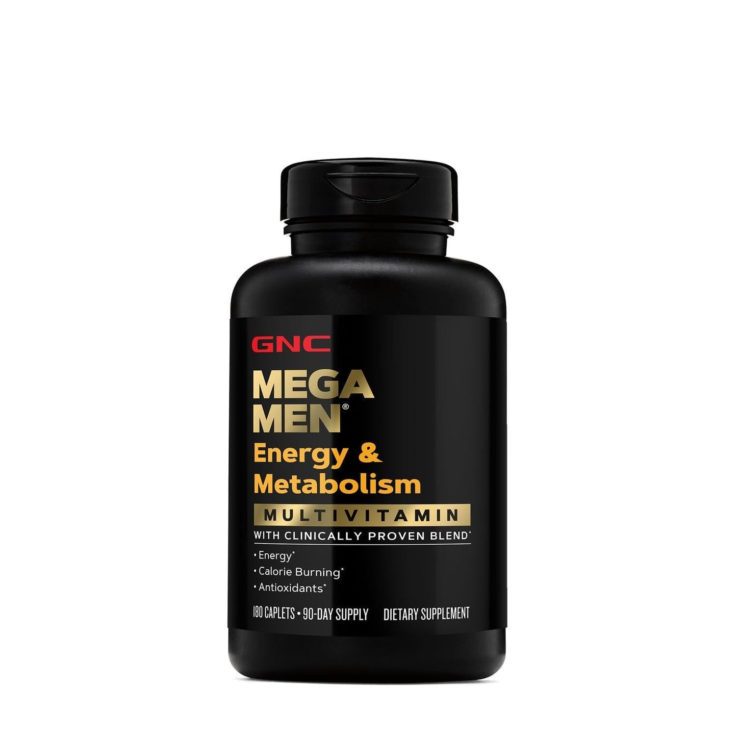 GNC Mega Men Energy & Metabolism Multivitamin for Men Caplets 180