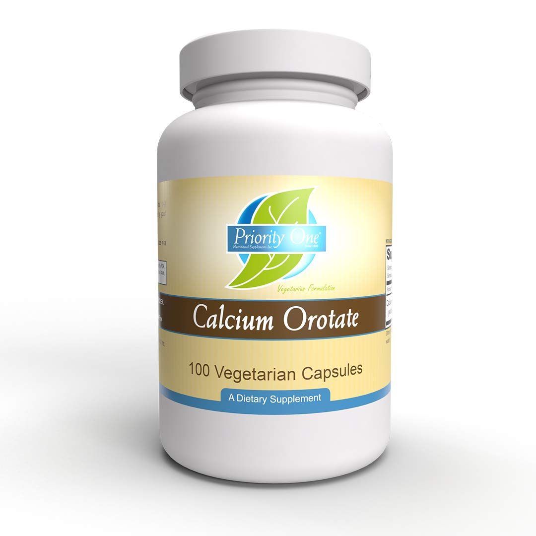 Priority One Calcium Orotate Vegetarian Capsules 100 Count