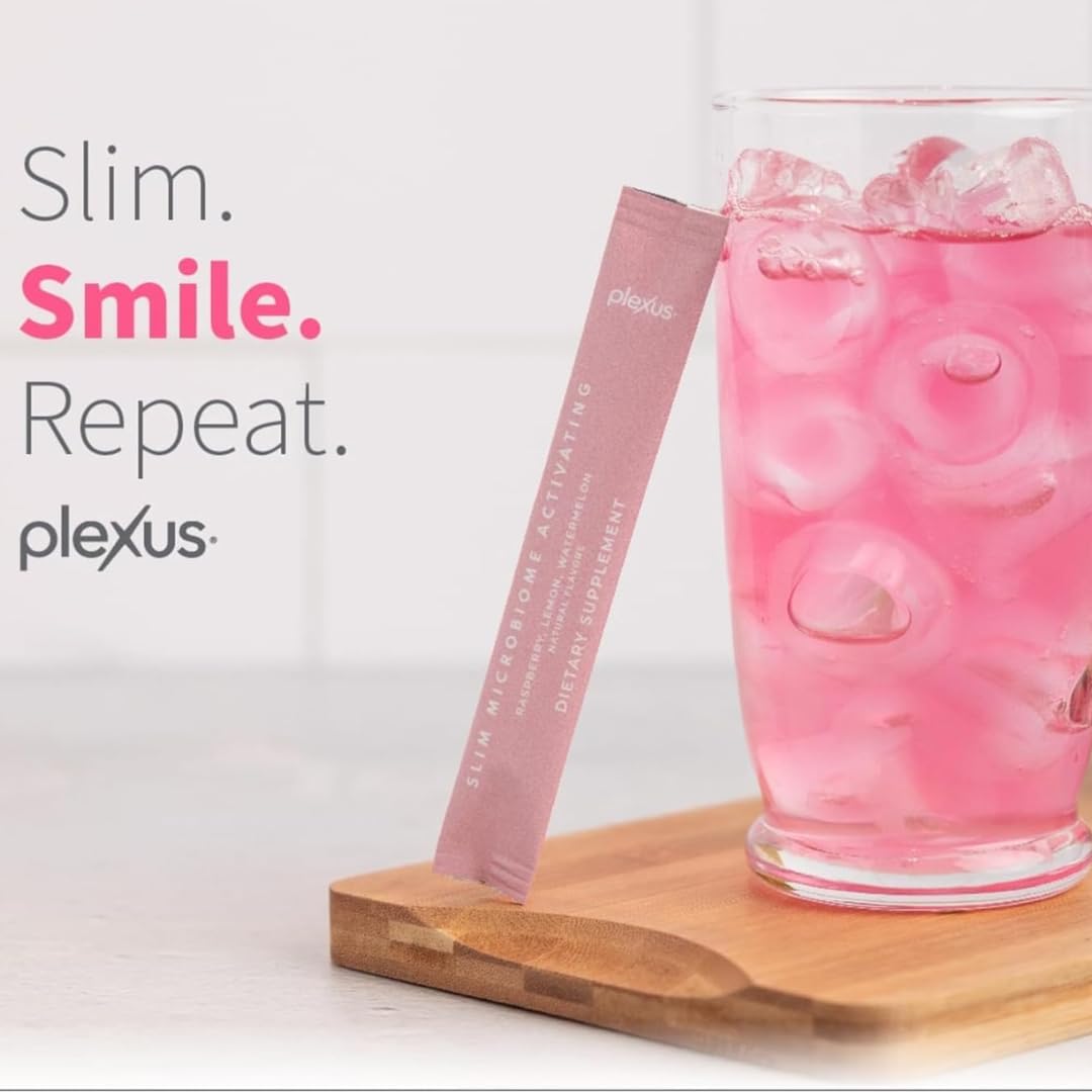 Plexus Slim Microbiome Activating Raspberry Lemon Watermelon Powder, 4.7 Ounces