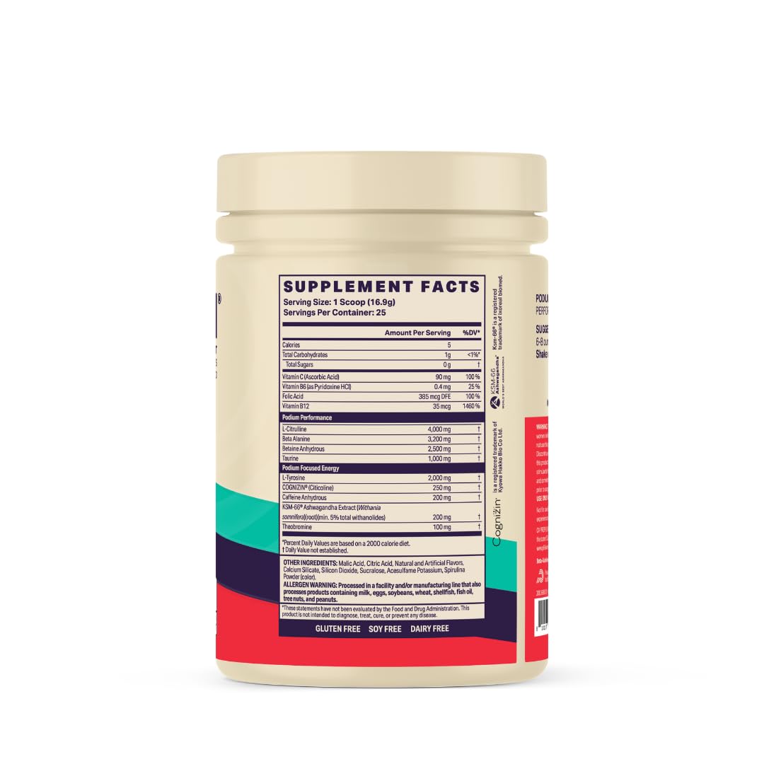 Podium Nutrition Fuse 2025 Pre Workout Powder 6 Ounce