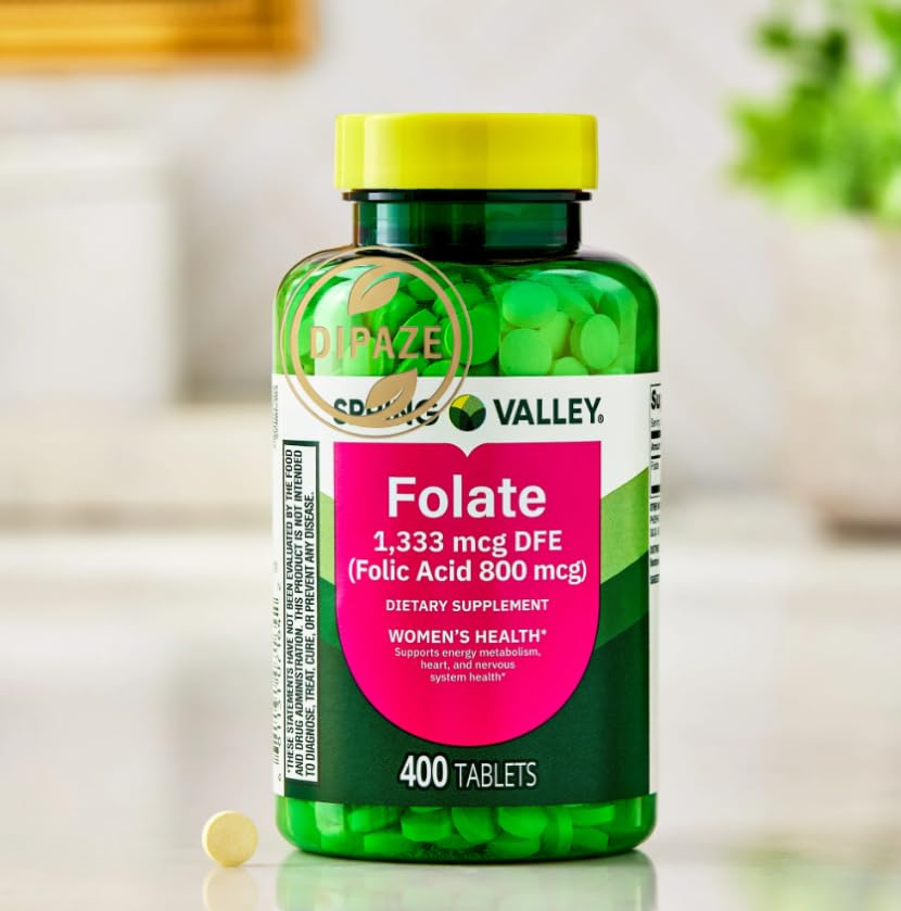 Generic Folate Dietary Supplement 1,333 mcg High Potency Folate Tablets, 400 Count