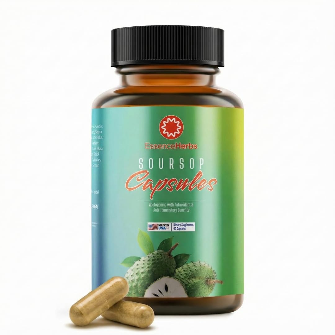 Essence Herbs Soursop Capsules 60 Count