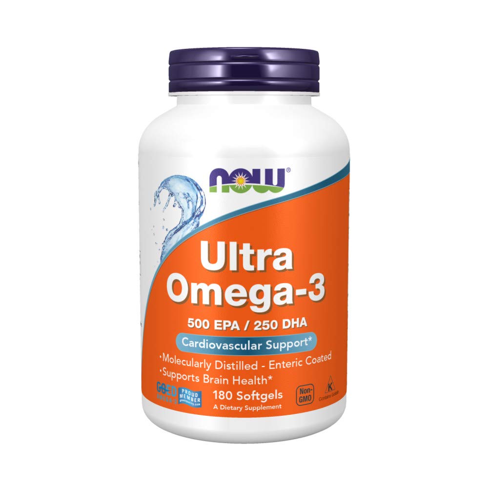 NOW Foods Ultra Omega-3 500 EPA/250 DHA Softgels 180