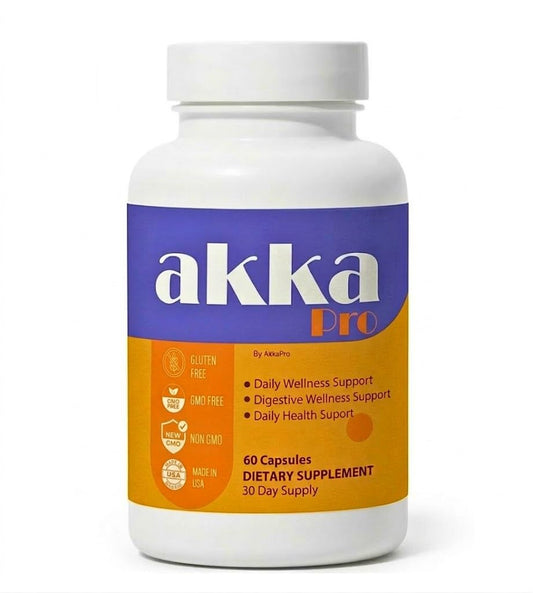 Akkapro AKKA Akkermansia Probiotic Liver Cleanse Detox & Repair General Wellness Dietary Supplement, Gluten-Free, 60 Capsules