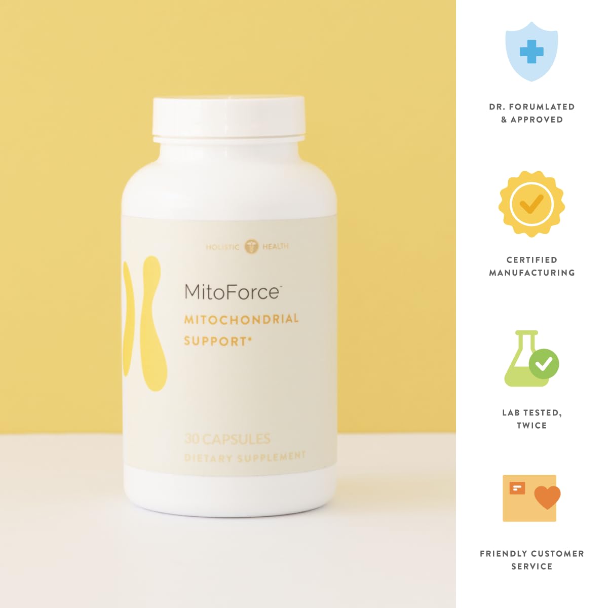 Holistic Health MitoForce Mitochondrial Support 30 Capsules