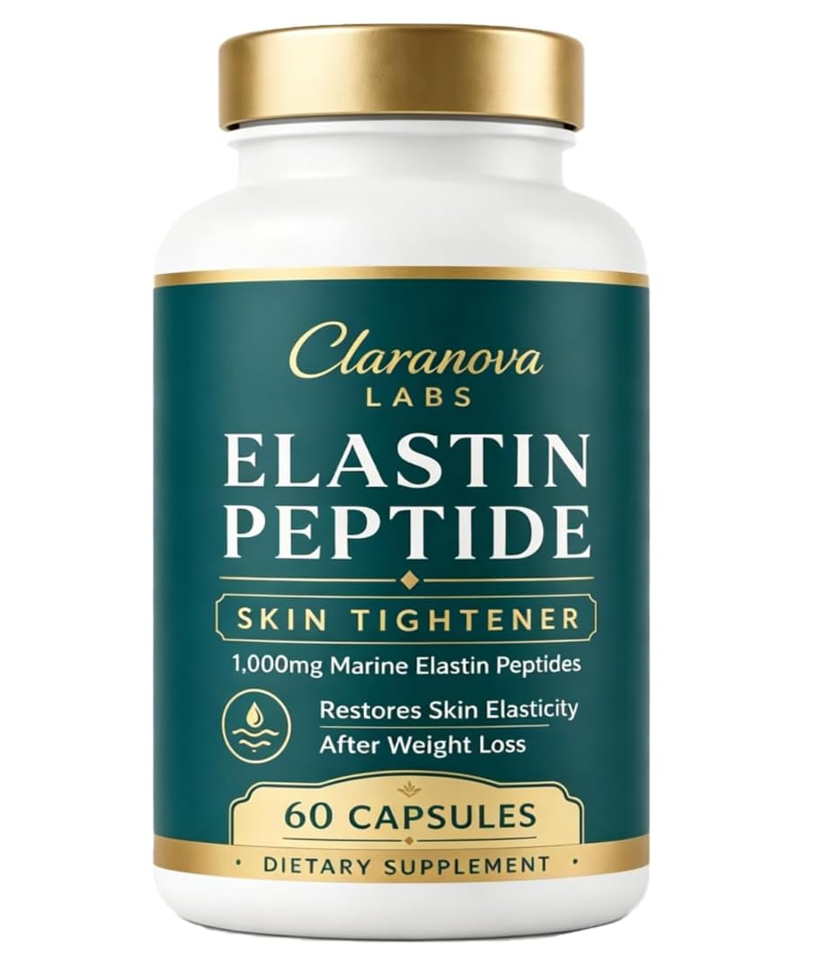 nourial Claranova Labs Marine Elastin Peptides, Elastin Peptide Skin Tightening Formula 60 Capsules