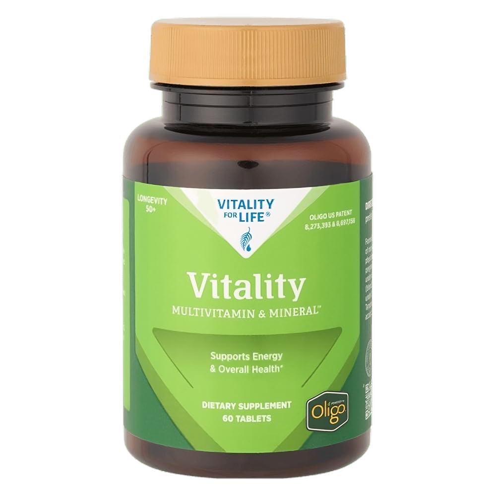 Melaleuca Multivitamin & Mineral Longevity Supplement for Men & Women 50+, Powered by Oligo, 60 Tablets
