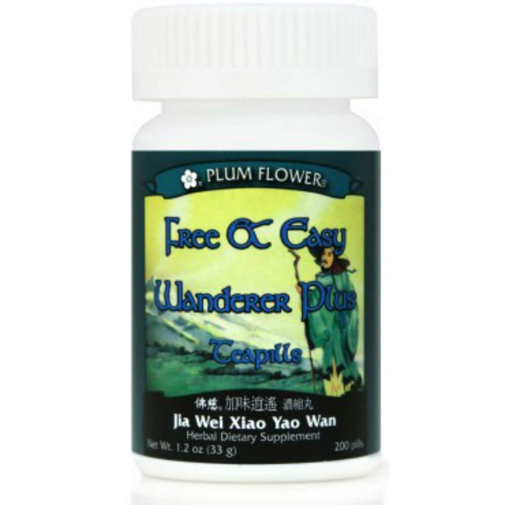 Plum Flower Free & Easy Wanderer Plus Teapills (Jia Wei Xiao Yao Wan) Tablets, 200