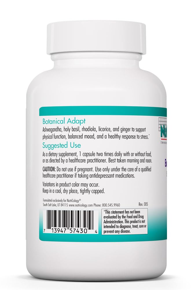 Allergy Research Group Nutricology Botanical Adapt Capsules, 60 Count