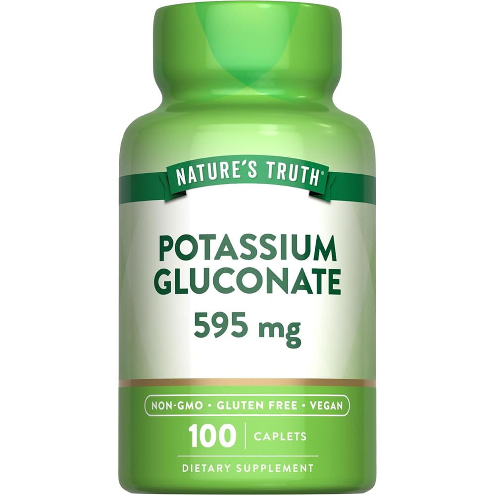 Nature's Truth Potassium Gluconate 595 mg Capsules 300