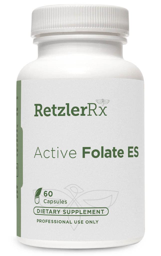 HormoneSynergy Active Folate ES 5-MTHF 10,000 mcg per Serving Bioactive Folate as Quatrefolic Capsule, 60 Veg Caps