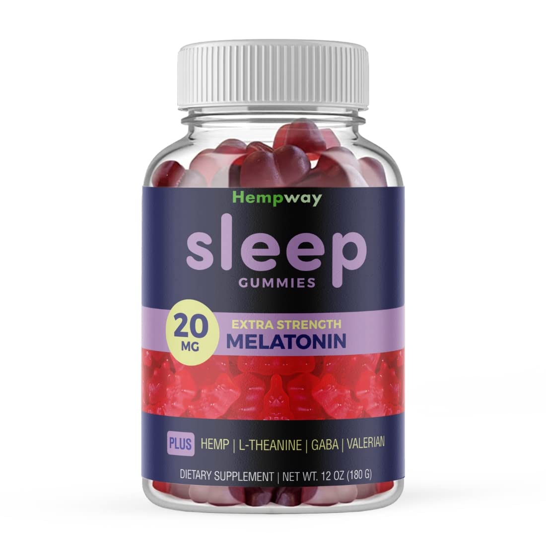 HEMPWAY Melatonin 20mg Gummy 60 Count