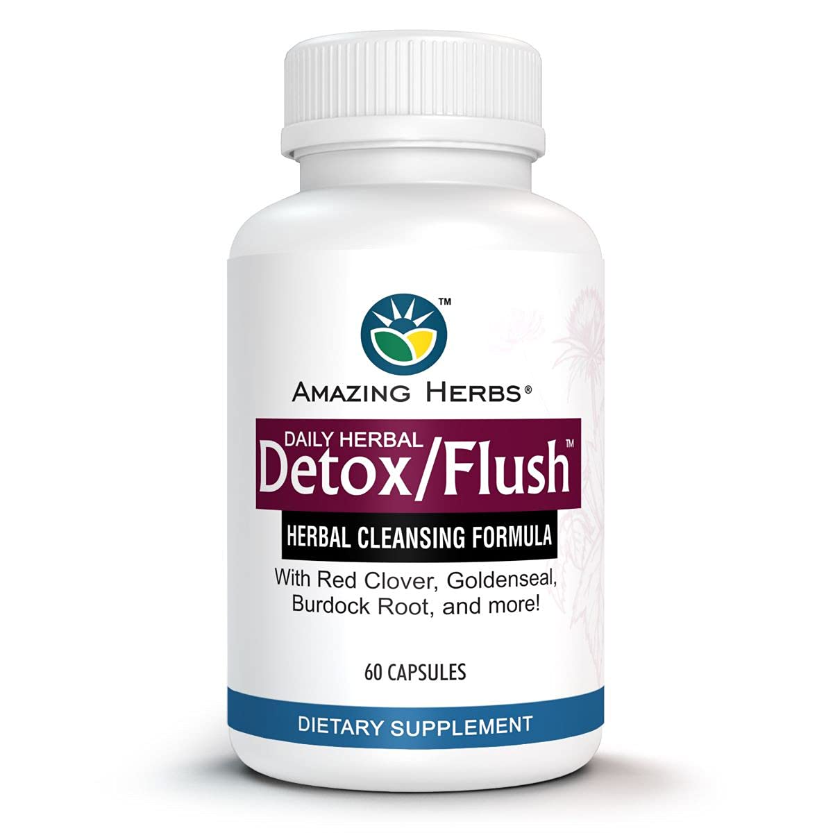 Amazing Herbs Detox/Flush Blood Purifier Capsule, 60 Capsules