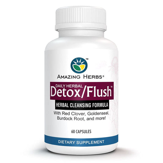 Amazing Herbs Detox/Flush Blood Purifier Capsule, 60 Capsules