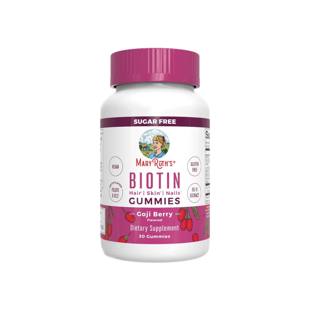 MARYRUTH'S Biotin Gummies Goji Berry 30 ct