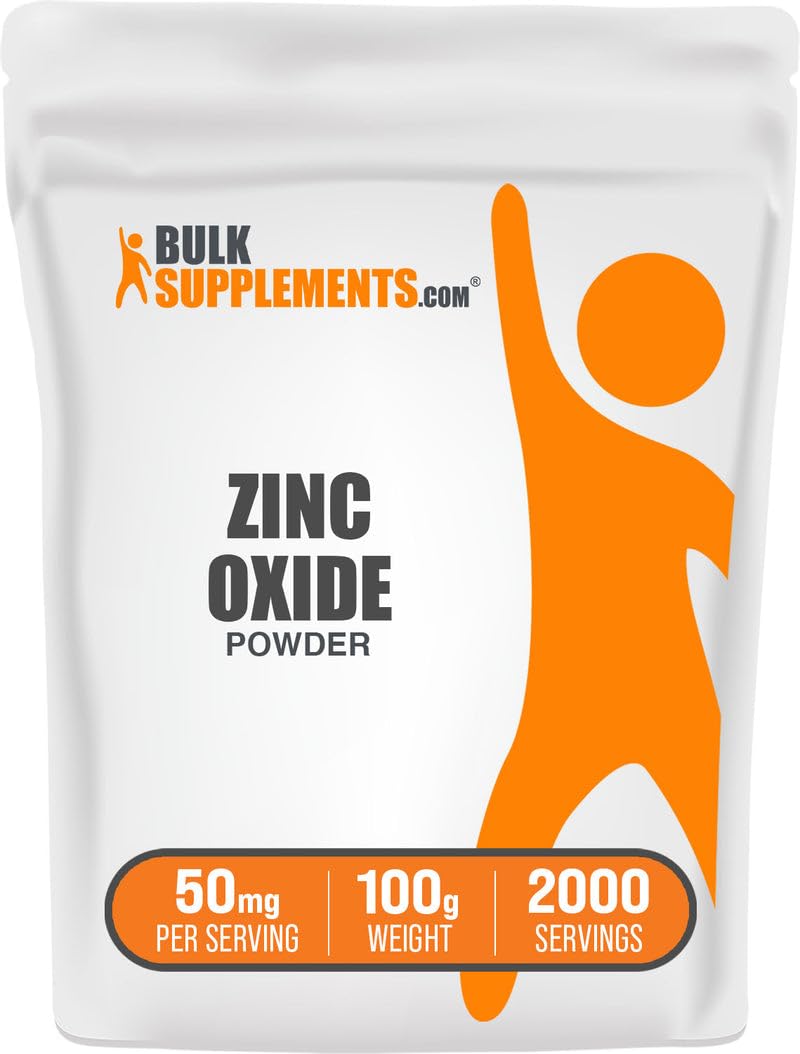 BulkSupplements Zinc Oxide Powder, 8.8 oz