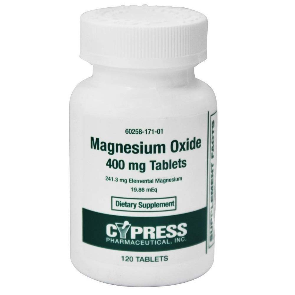 CYPRESS PHARMACEUPHARMACEUTICALS Magnesium Oxide 400 mg, 600 Tablets