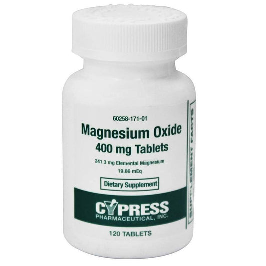 CYPRESS PHARMACEUPHARMACEUTICALS Magnesium Oxide 400 mg, 600 Tablets