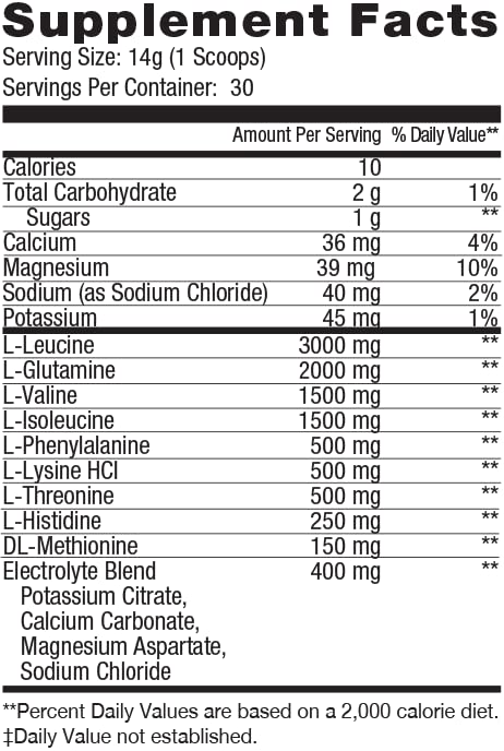 ES FIT Amino Powder - Pre and Post Workout with Electrolytes - BCAA 2:1:1 Ratio, Bomb Pop, 14.8 Ounce