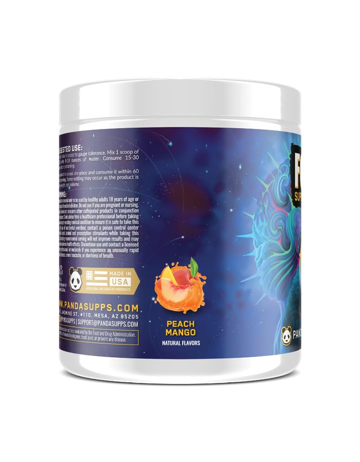 Underground Bio Labs Panda Supps Focus Super Nootropic 3.0 Powder 4.76 Ounce