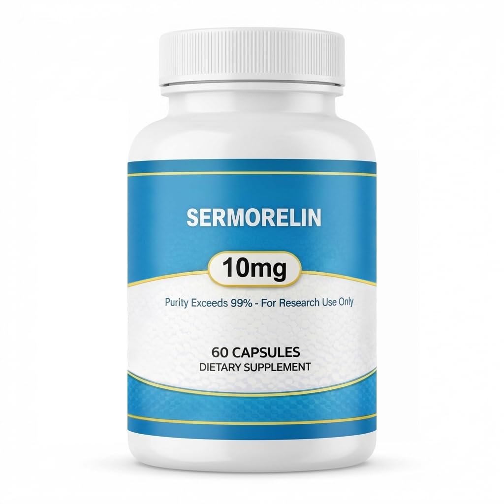 Caeltae Sermorelin Research Peptide 10MG Capsule, 60 Count