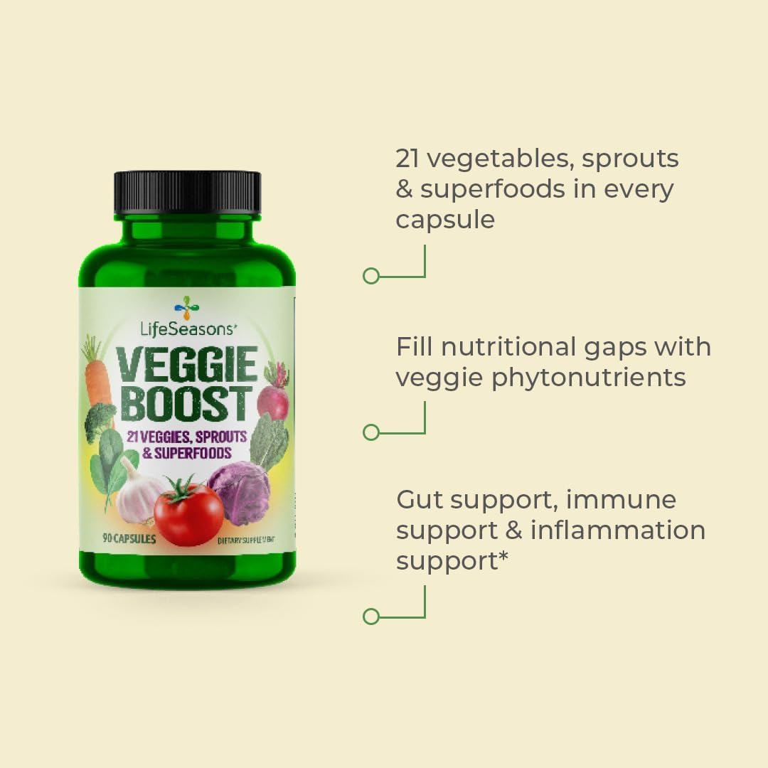 LifeSeasons Fruits & Veggies Supplements Capsule 180 Count