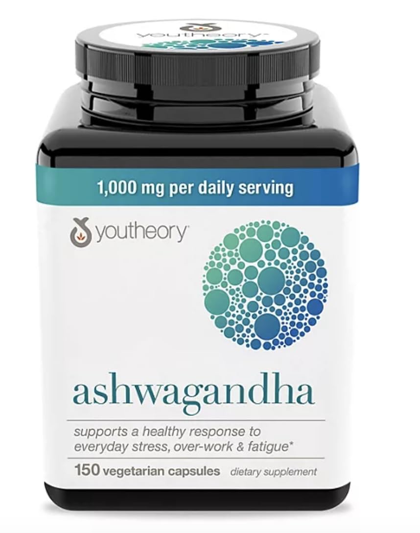 Youtheory Ashwagandha Capsule 150 Count