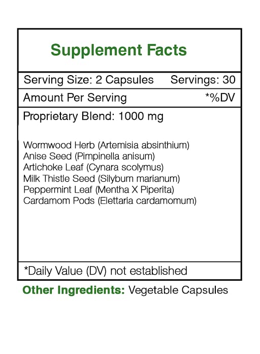 Secrets of the Tribe Digestive, Healthy Digestion Formula, Herbal Supplement Blend 60 Capsules
