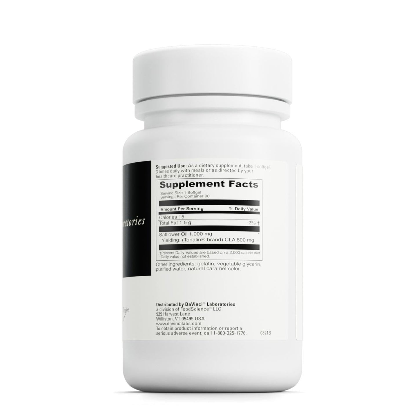 DAVINCI Tonalin-CLA Lean Muscle Mass & Energy Support* Softgels, 90 Count