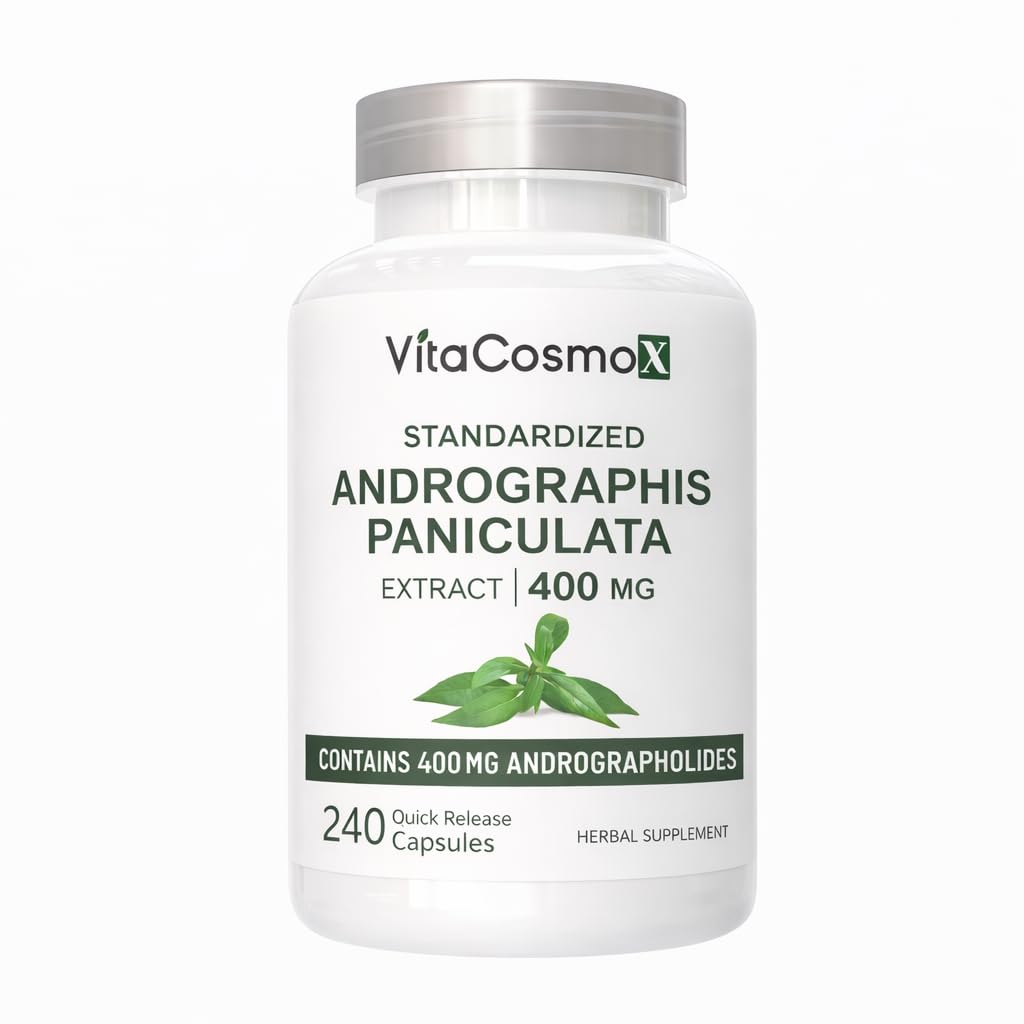 VitaCosmoX Andrographis Paniculata Capsules, 240 Count