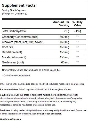 Nature's Way Urinary with Cranberry Capsule, 100 Capsules