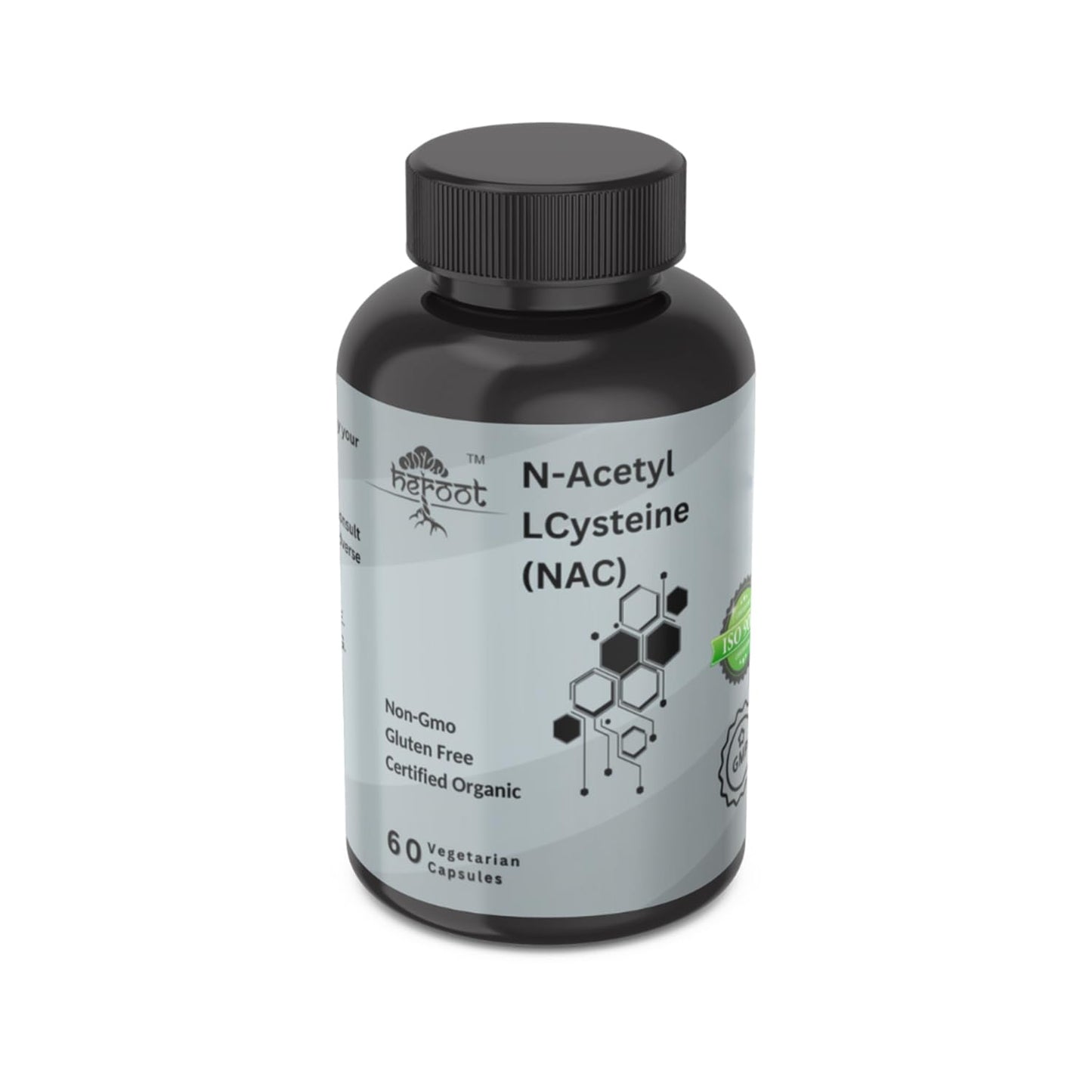 Heroot N-Acetyl L-Cysteine (NAC) 500mg Capsule, 60 Count