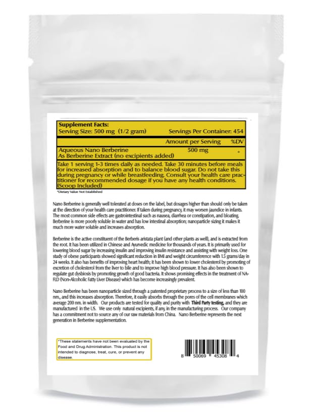 One Planet Nutrition Nano Berberine Powder 8 oz