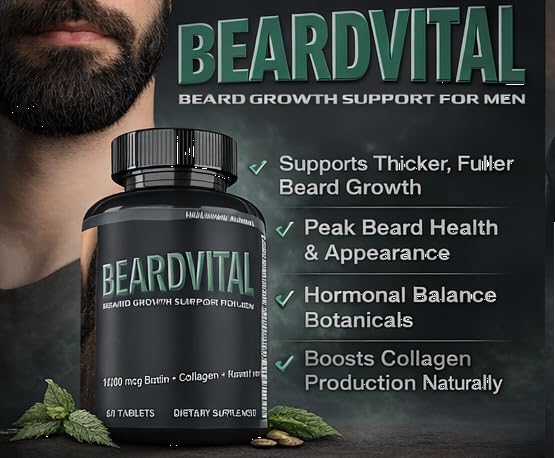 CURVIMORE BEARDVITAL Beard Growth Supplement Tablet 30 Count