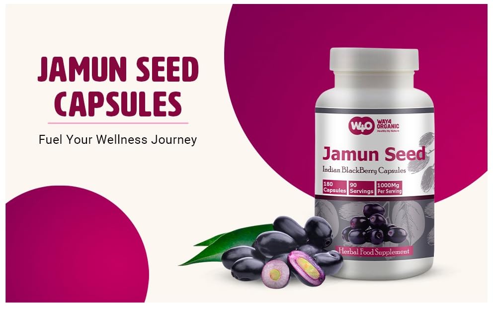 WAY 4 ORGANIC W4O Jamun Seed Capsules 1 Capsule