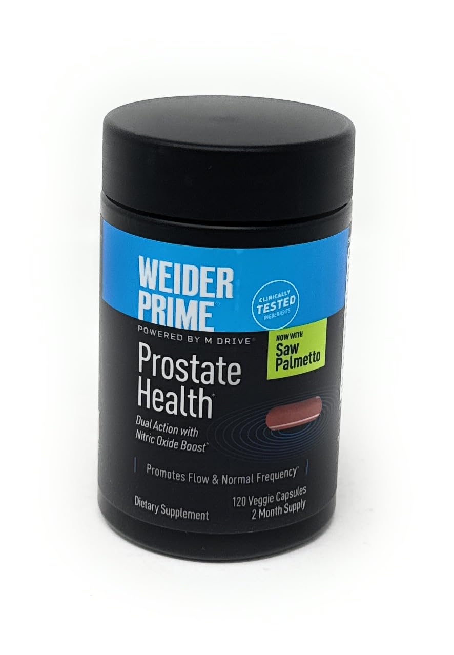 Weider Prime Prostate Health with Saw Palmetto Capsules, 120 Capsules