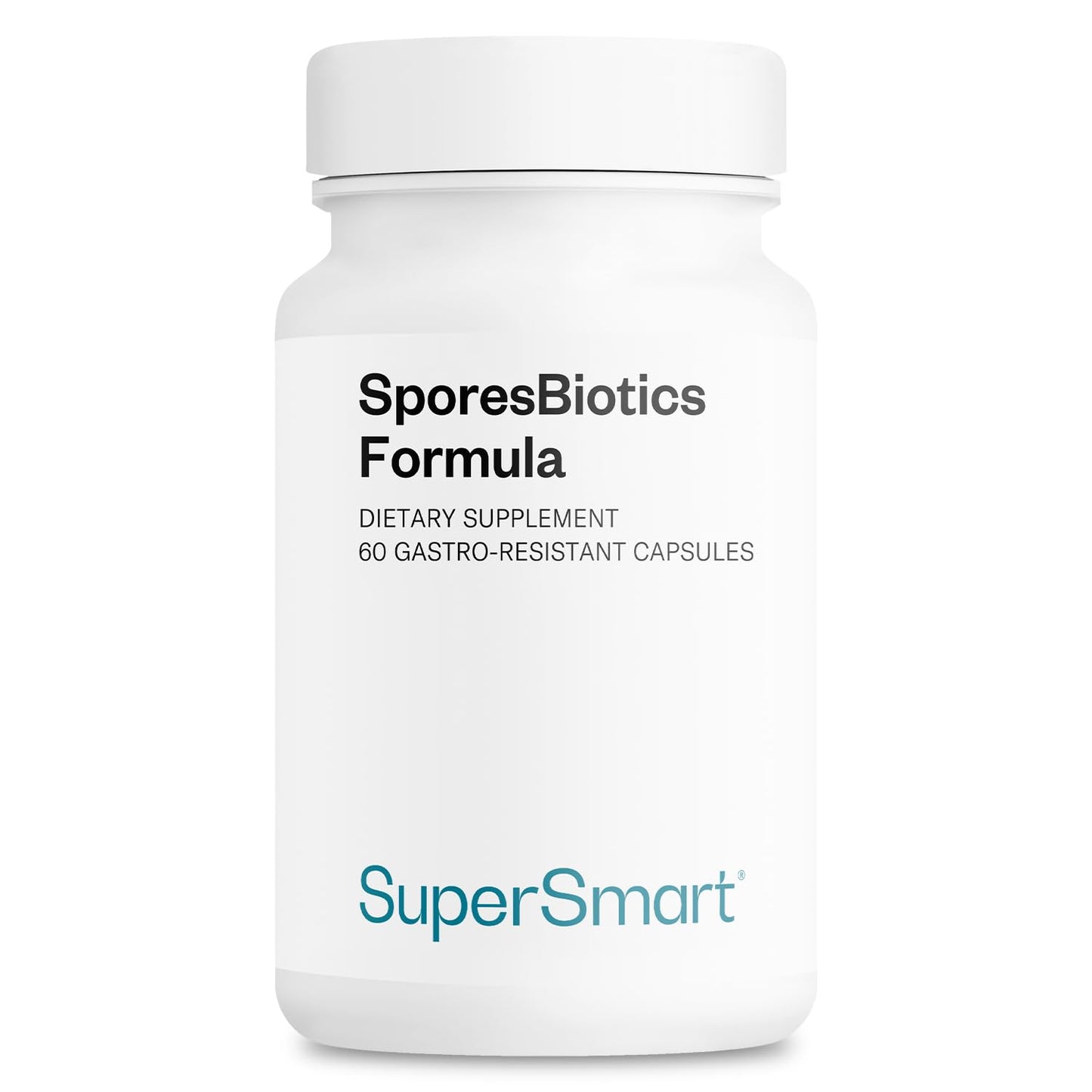 Supersmart SporesBiotics Formula (Advanced Complex) - 3-in-1 Spore-Based Probiotics with Bacillus Clausii, Subtilis, Coagulans, 60 Capsules